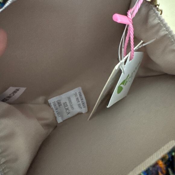 Handbag Republic Herringbone Moon Clutch Multicolor Small Crossbody NWT - Picture 7 of 9